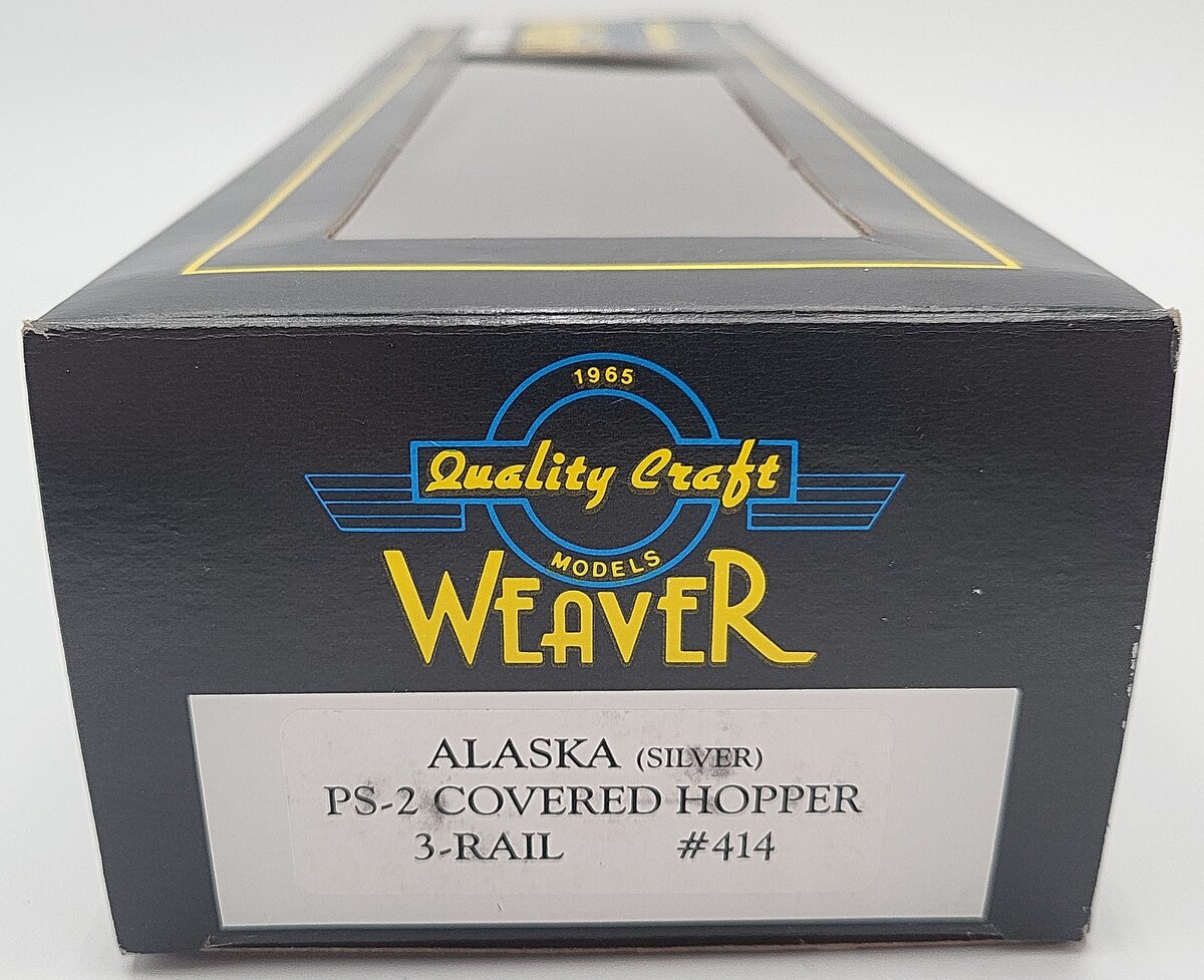 Weaver O Gauge PS-2 ARR Alaska Covered Hopper #414 (3 Rail) LN/Box