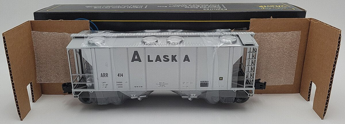 Weaver O Gauge PS-2 ARR Alaska Covered Hopper #414 (3 Rail) LN/Box