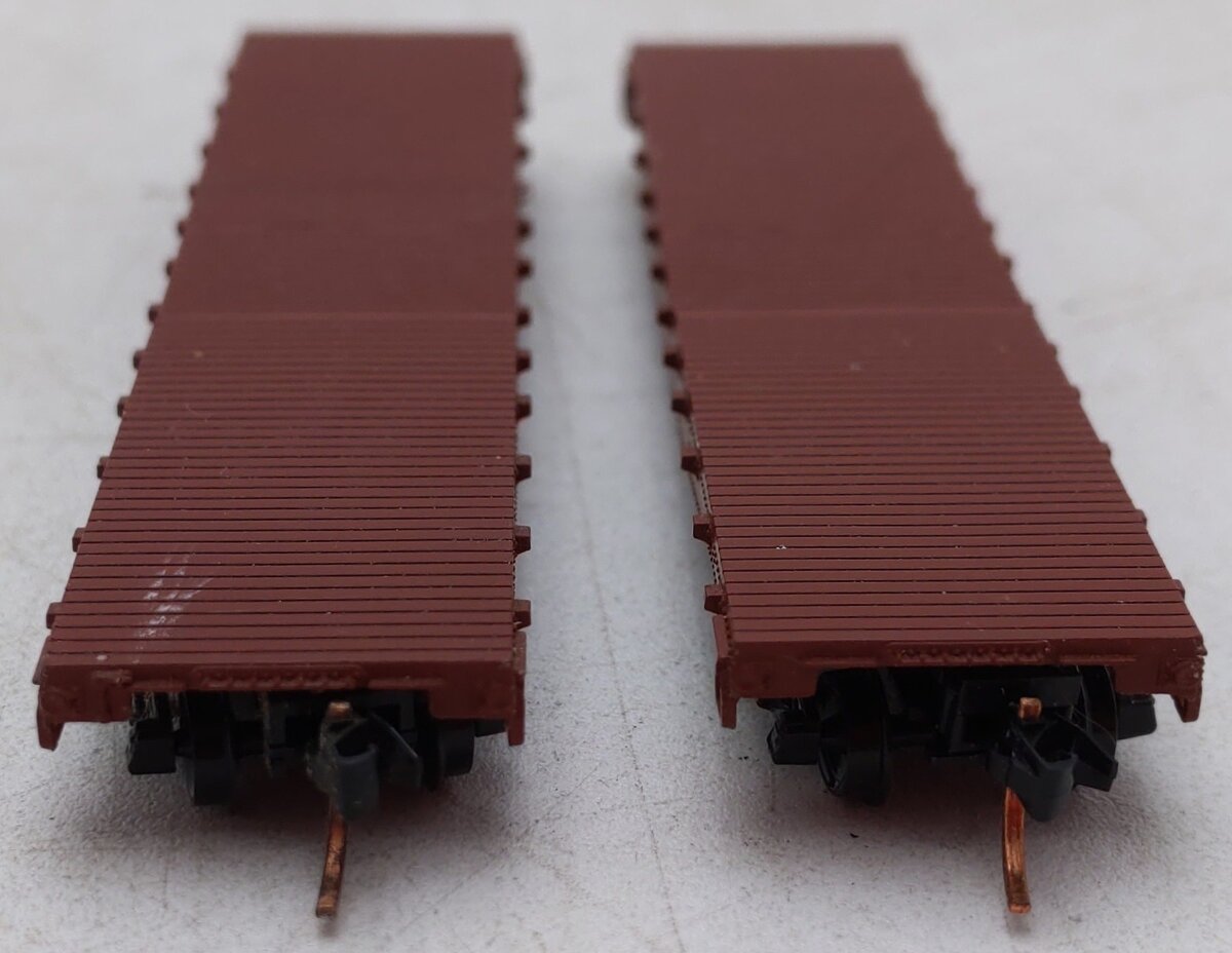 Red Caboose RM-26026-1 N Scale Canadian National Flat Cars (Set of 2) VG/Box