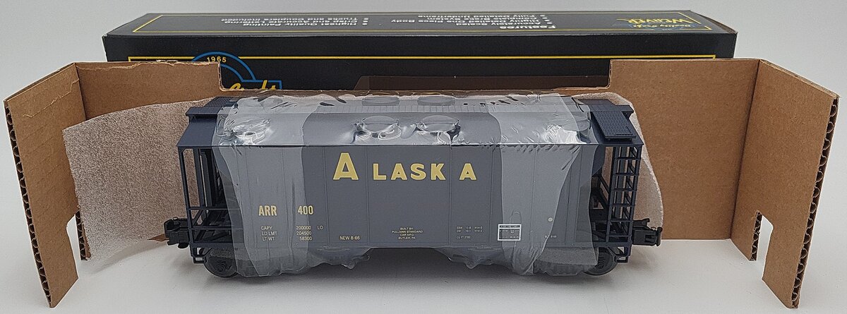 Weaver O Gauge PS-2 ARR Alaska Covered Hopper #400 (3 Rail) LN/Box