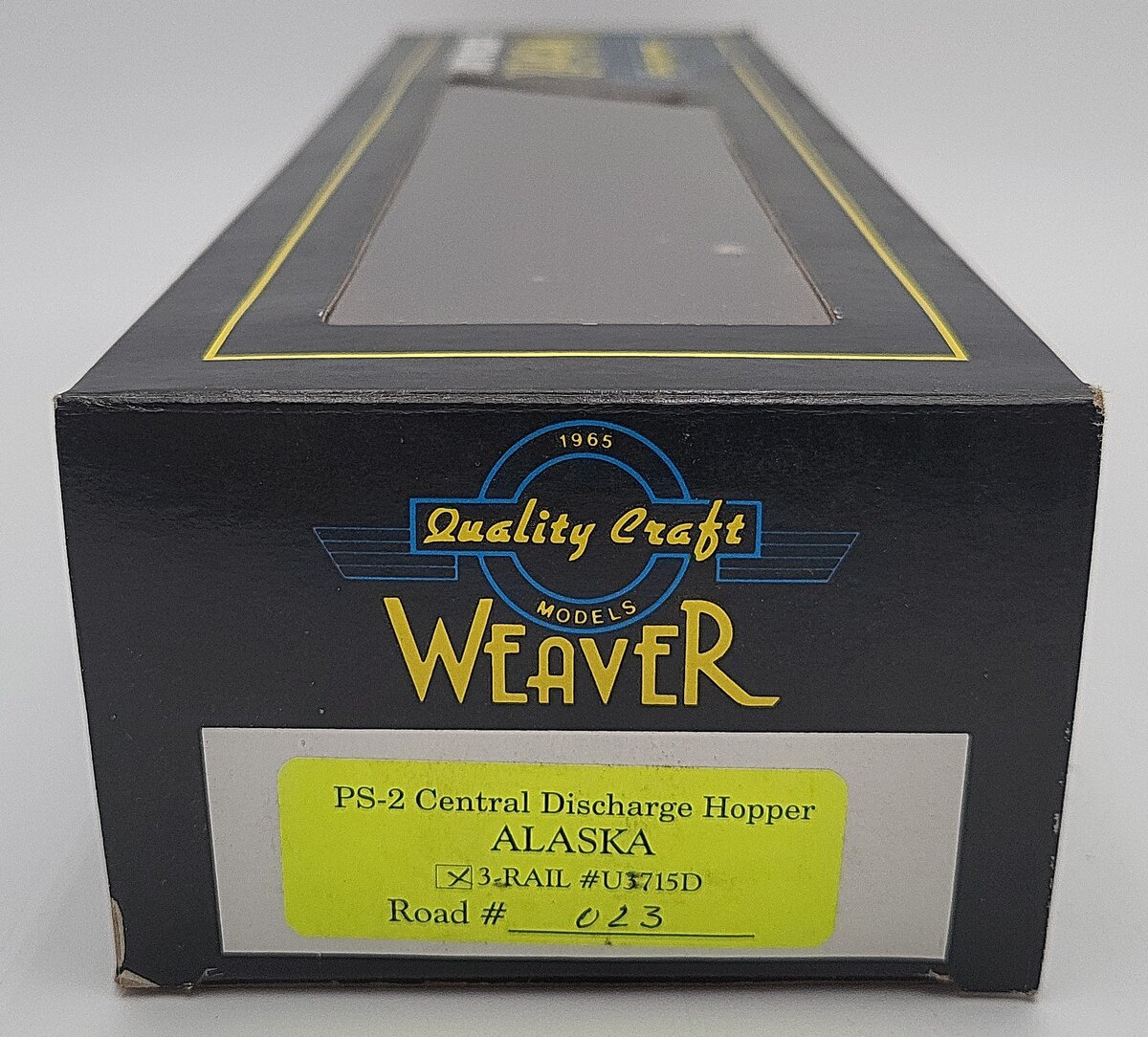 Weaver U3715D O ARR AACX Alaska PS-2 Central Discharge Hopper #023 (3 Rail) LN/Box