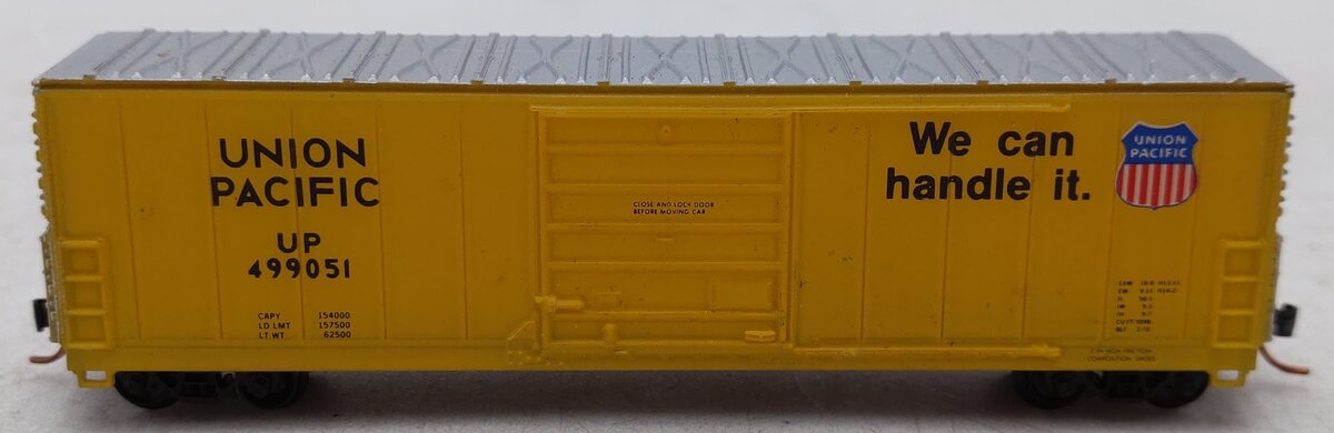 Life Like 7730 N Scale Union Pacific Evans 50' Boxcar #499051 EX