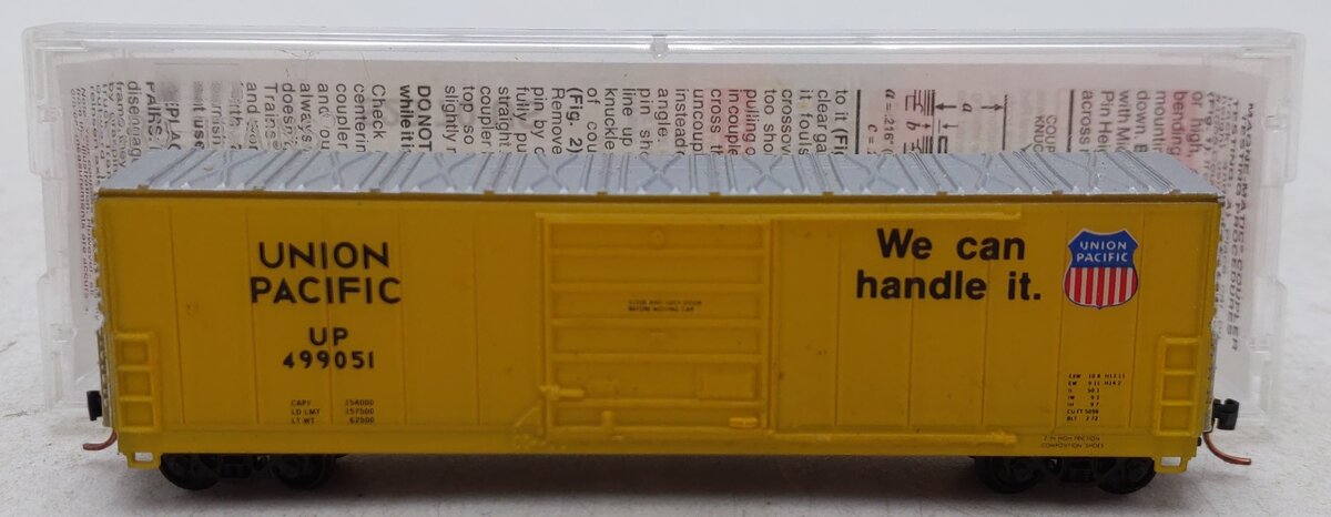 Life Like 7730 N Scale Union Pacific Evans 50' Boxcar #499051 EX