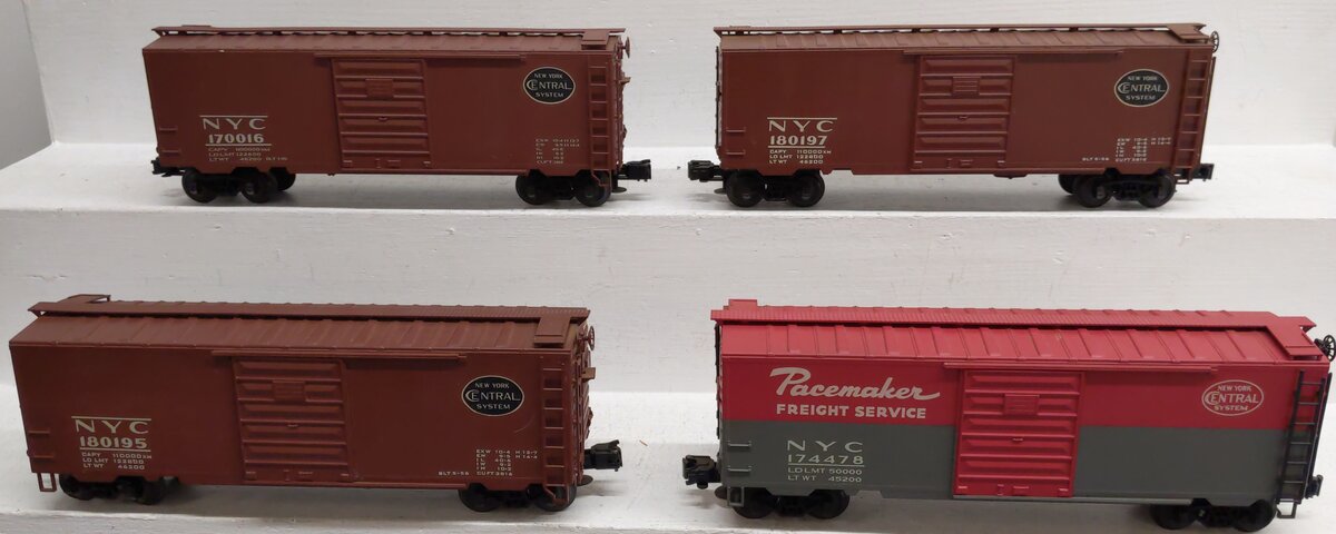 O Gauge Assorted NYC Box Cars - Custom Painted [4]