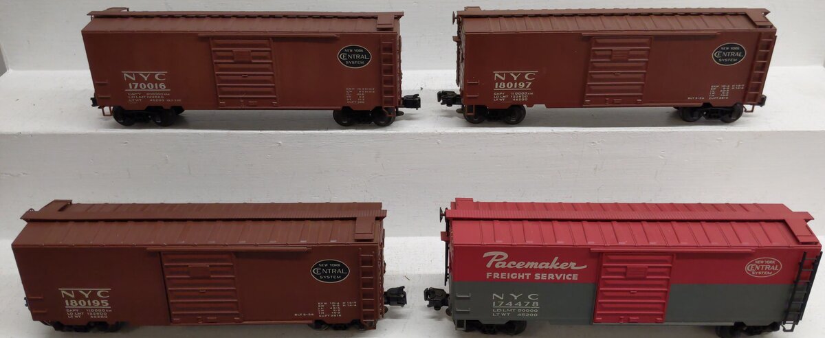 O Gauge Assorted NYC Box Cars - Custom Painted [4]