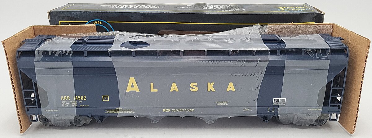 Weaver O Gauge Alaska 4-Bay Centerflow Hopper Car #14502 (3 Rail) LN/Box