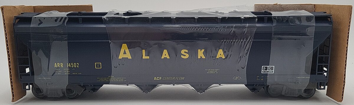 Weaver O Gauge Alaska 4-Bay Centerflow Hopper Car #14502 (3 Rail) LN/Box