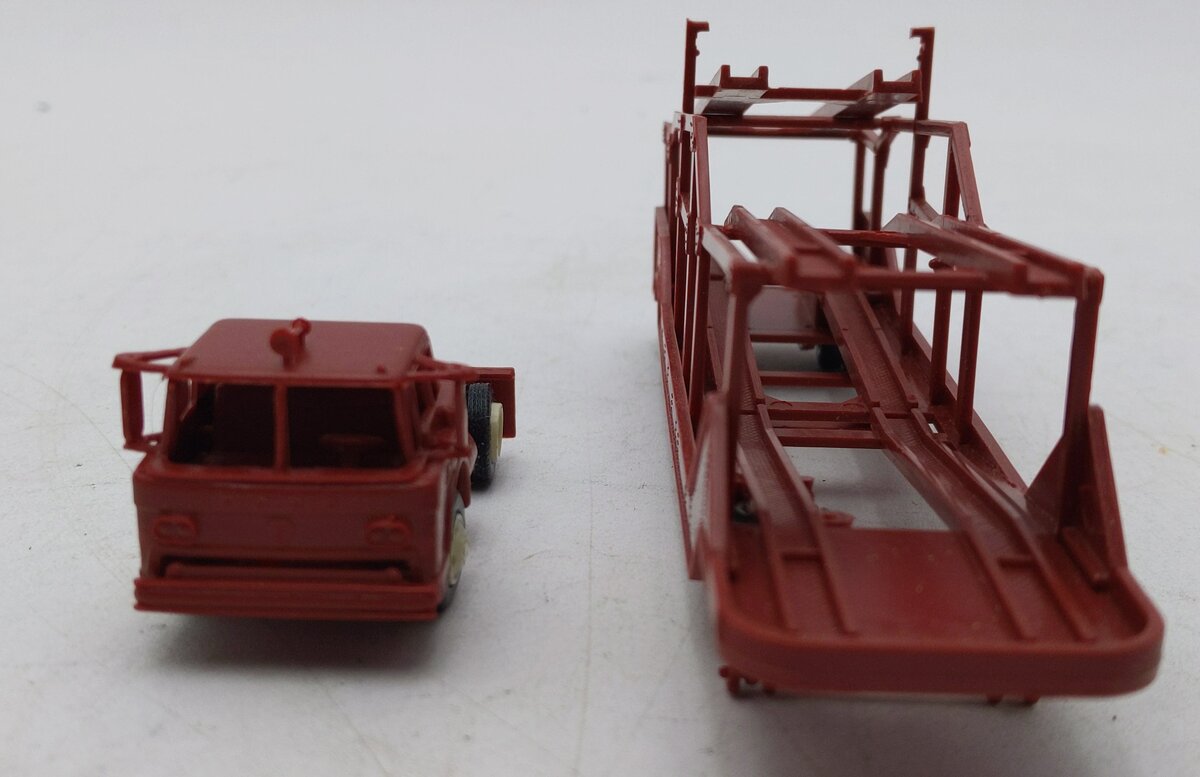 Con-Cor 6021 HO Heljan Ford Auto Transport Truck Plastic Model Kit EX/Box