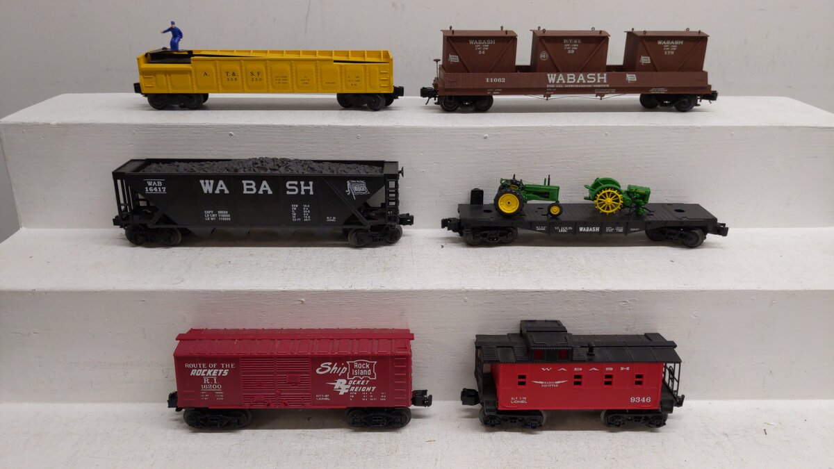 Lionel O Gauge Assorted Freight Cars [6] EX
