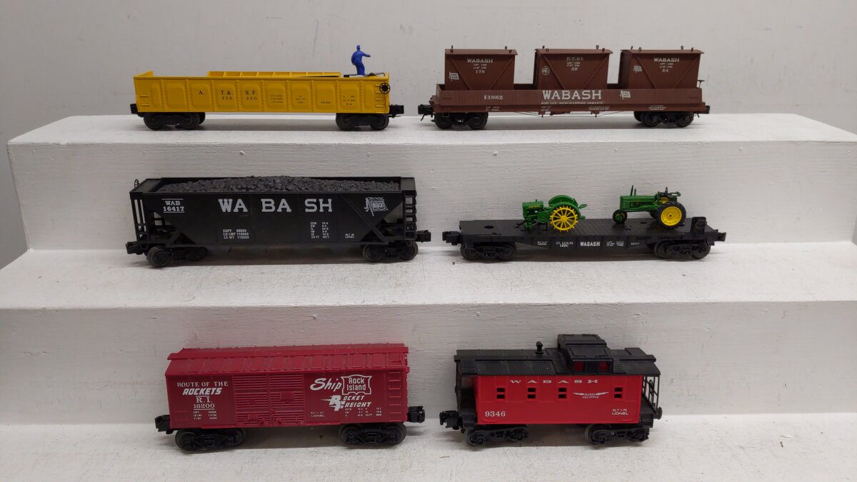Lionel O Gauge Assorted Freight Cars [6] EX