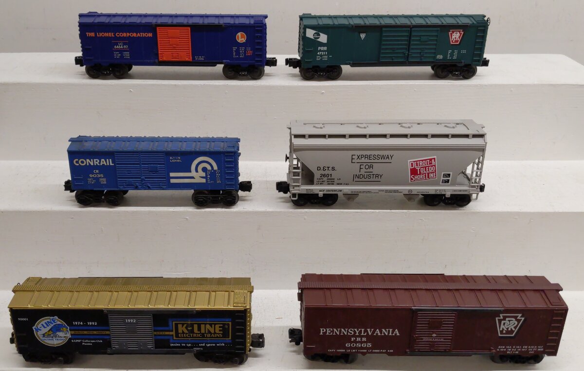 O Gauge Assorted Freight Cars [6] EX