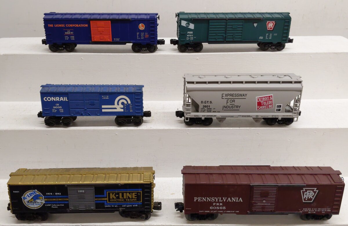 O Gauge Assorted Freight Cars [6] EX