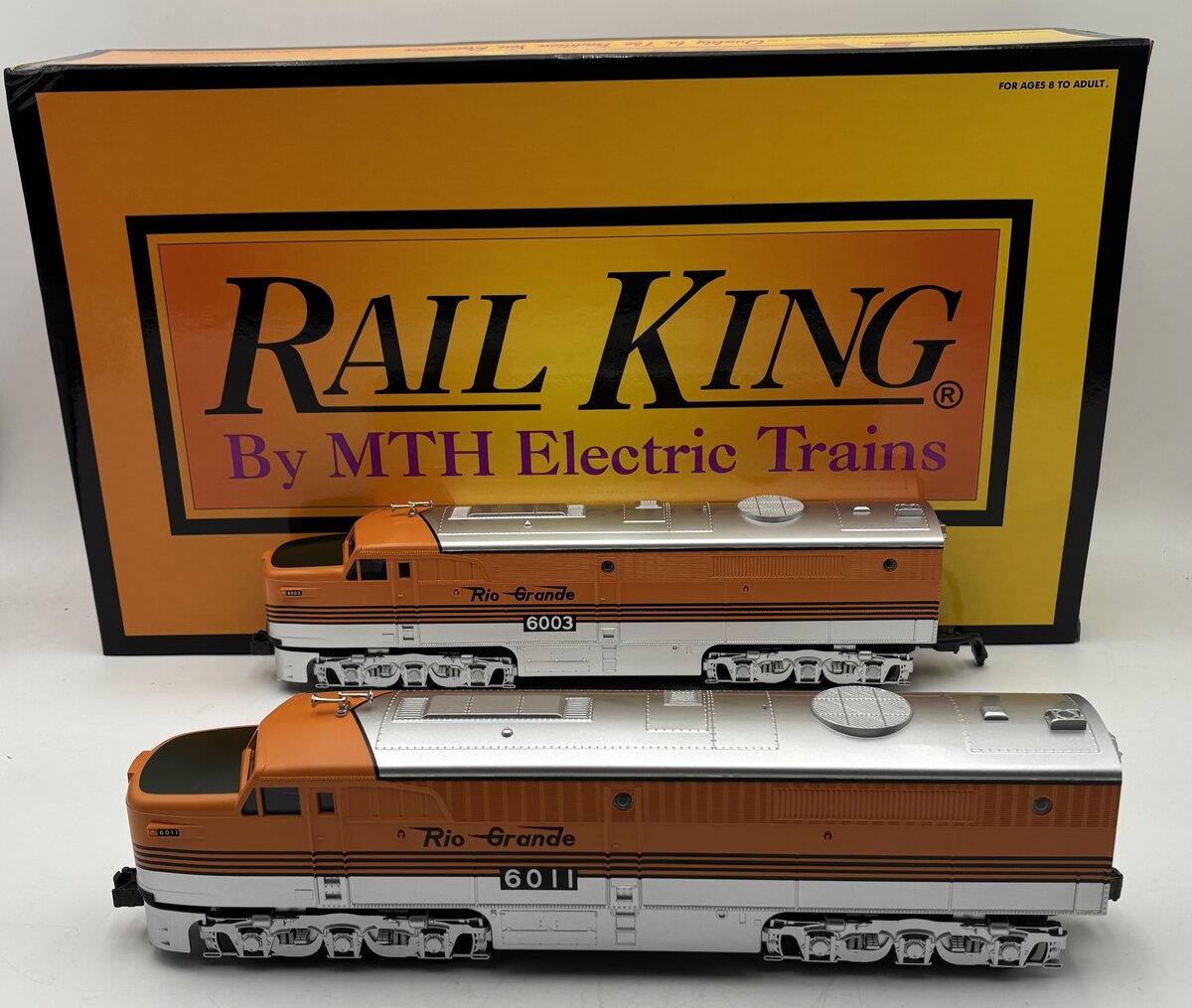MTH 30-2126-1O Gauge D.R.G. Alco PA AA Diesel Engine Set w/PS1 #6003/6011 EX/Box