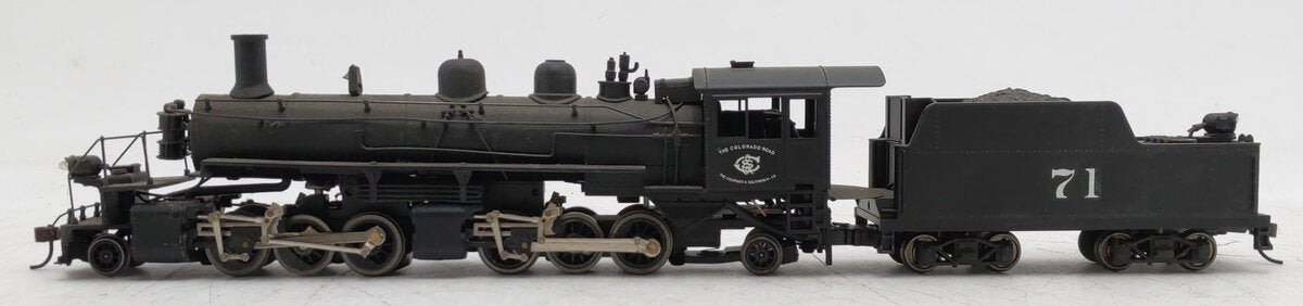 Mantua HO Scale Custom C&S 2-6-6-2 Steam Locomotive And Coal Tender #71 VG