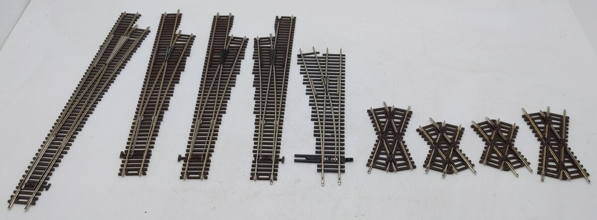 Atlas & Other Assorted HO Straight & Cross Track Sections [9] EX