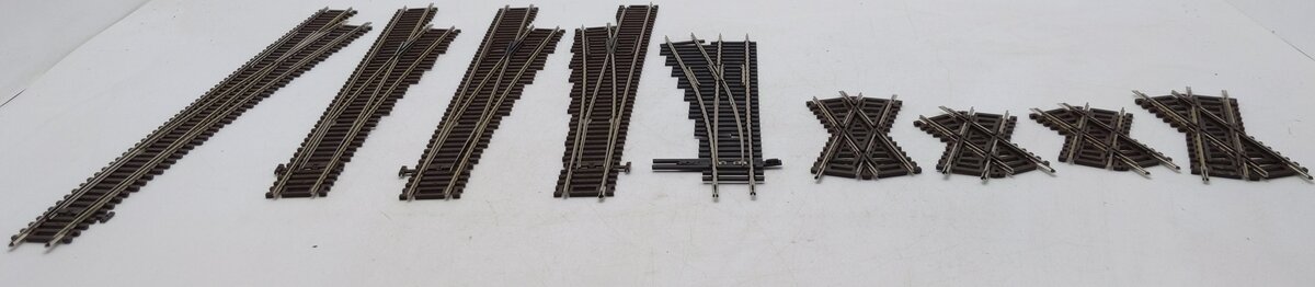 Atlas & Other Assorted HO Straight & Cross Track Sections [9] EX