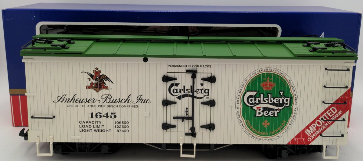 USA Trains R-1645 G Anheuser Busch Beer Reefer Car LN/Box