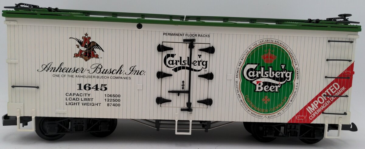 USA Trains R-1645 G Anheuser Busch Beer Reefer Car LN/Box