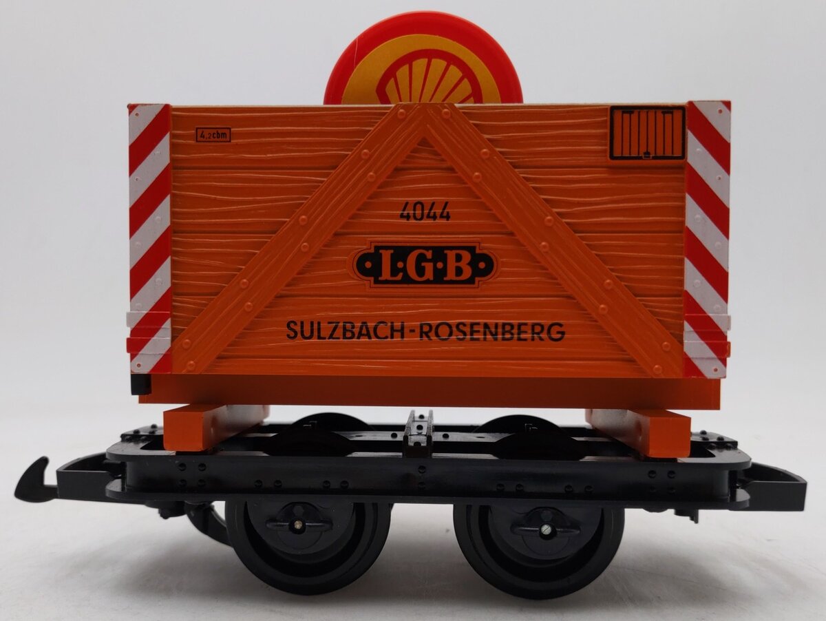 LGB 40440 G Scale Sulzbach-Rosenberg Gondola Car w/Shell Barrels #4044 LN/Box