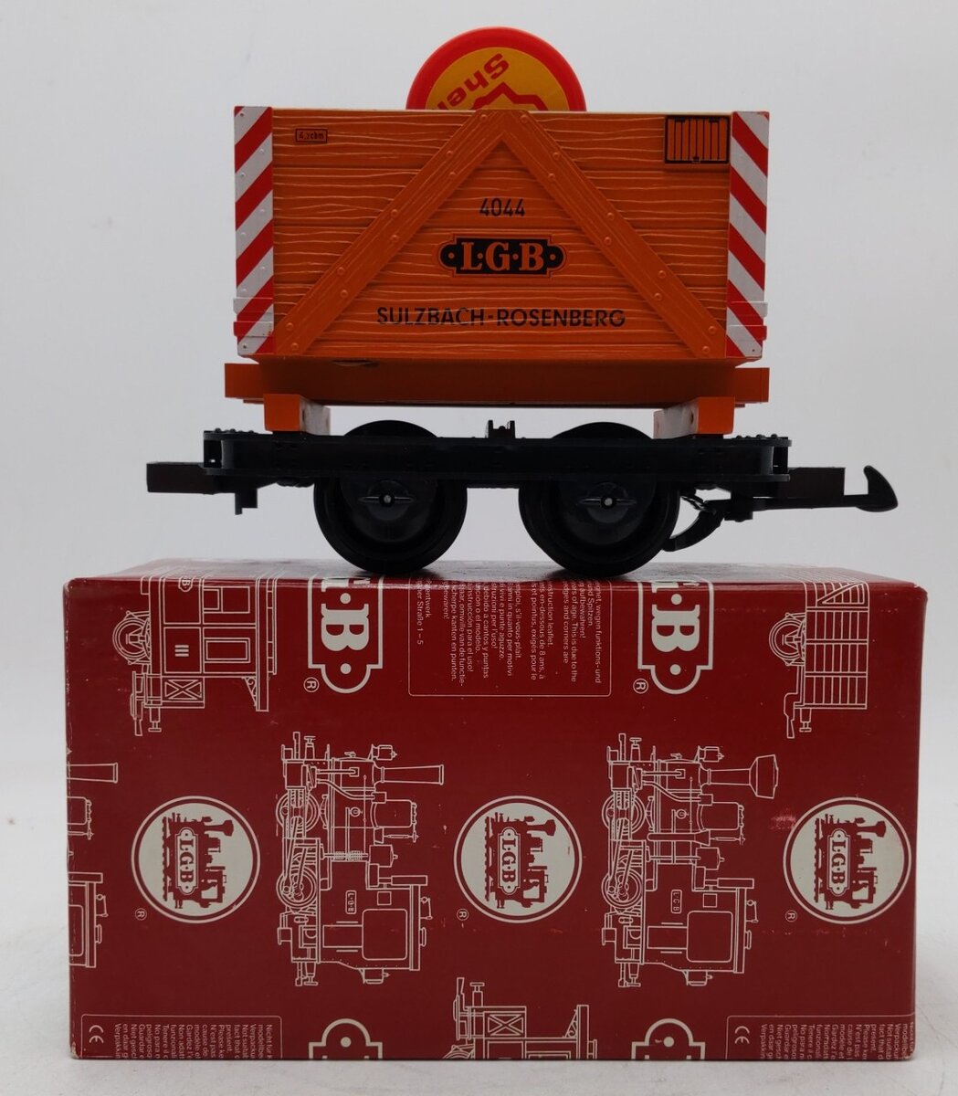 LGB 40440 G Scale Sulzbach-Rosenberg Gondola Car w/Shell Barrels #4044 LN/Box