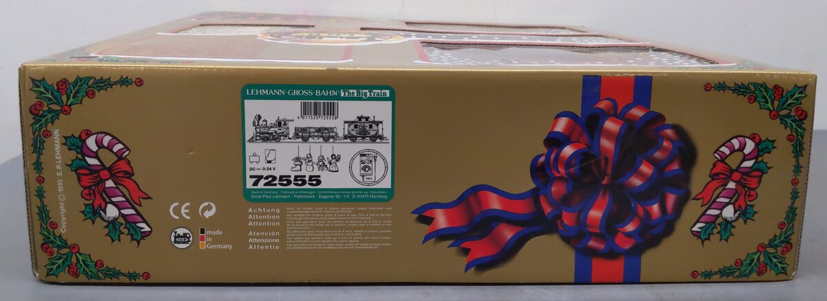 LGB 72555 G Gauge Christmas Steam Locomotive Starter Train Set EX/Box