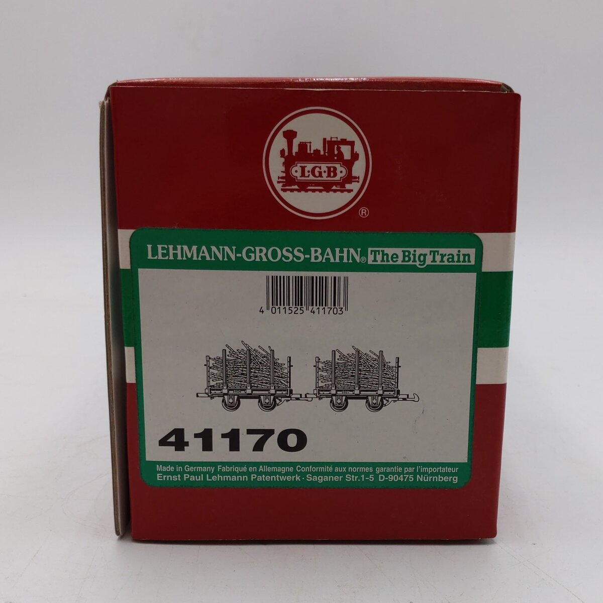 LGB 41170 Set of 2 Flatcars W Load NIB
