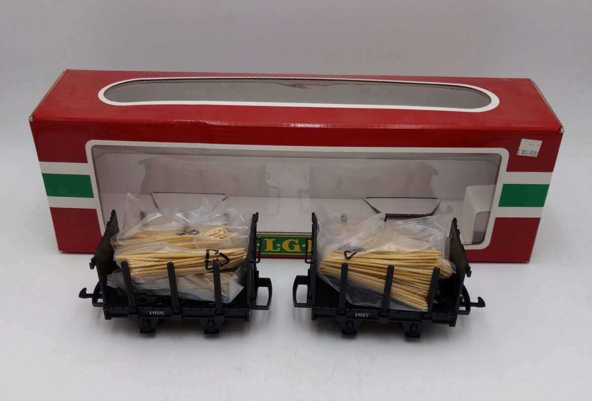 LGB 41170 Set of 2 Flatcars W Load NIB