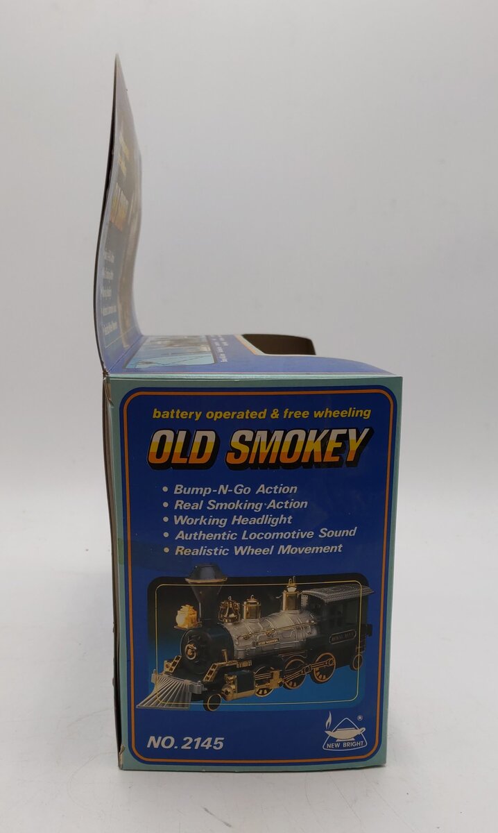 New Bright G Scale Old Smokey #2145 Battery operated Locomotive LN/Box