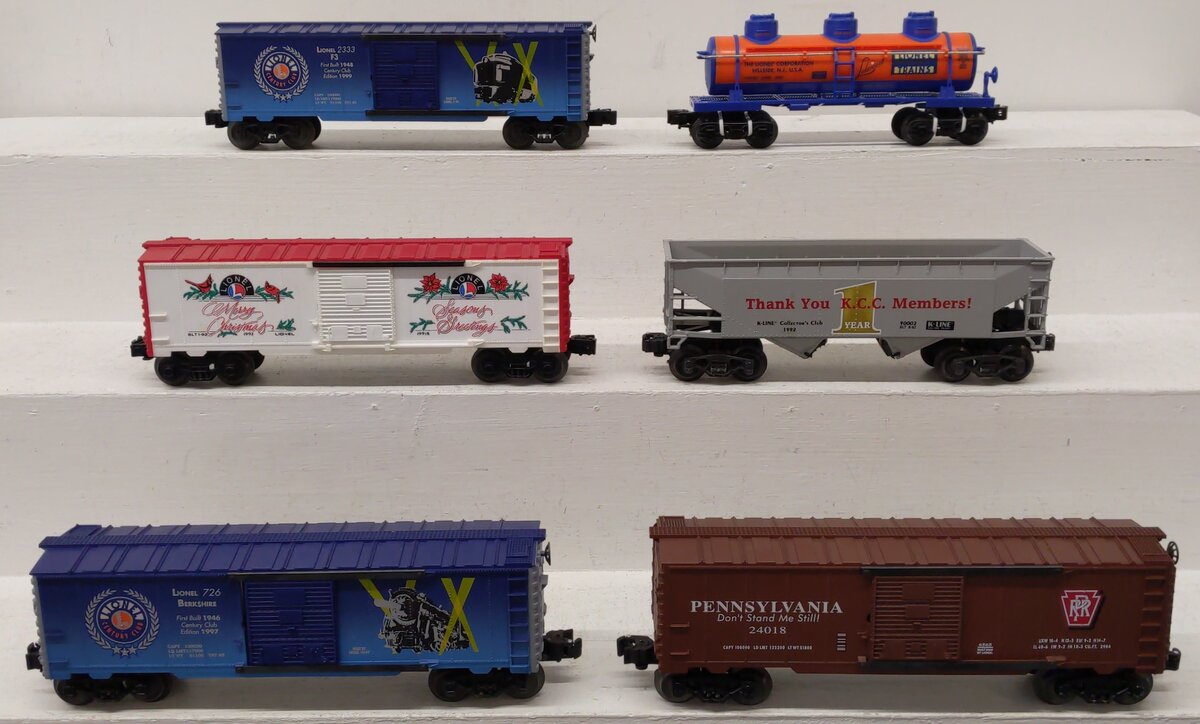 O Gauge Assorted Freight Cars [6] EX