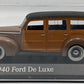 Minichamps 1:43 1940 Ford De Luxe Woody Brown NEW