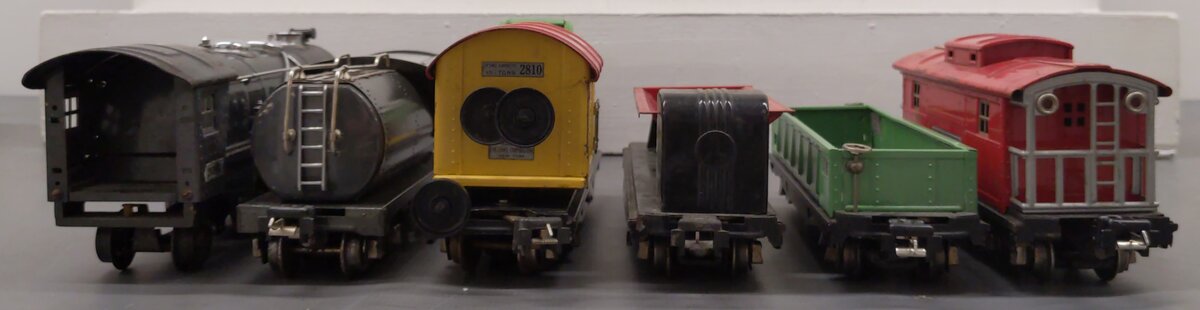 Lionel Vintage O Steam Freight Set 197W: 263E, 2263W, 3859, 2810, 2812, 2817 [6] VG
