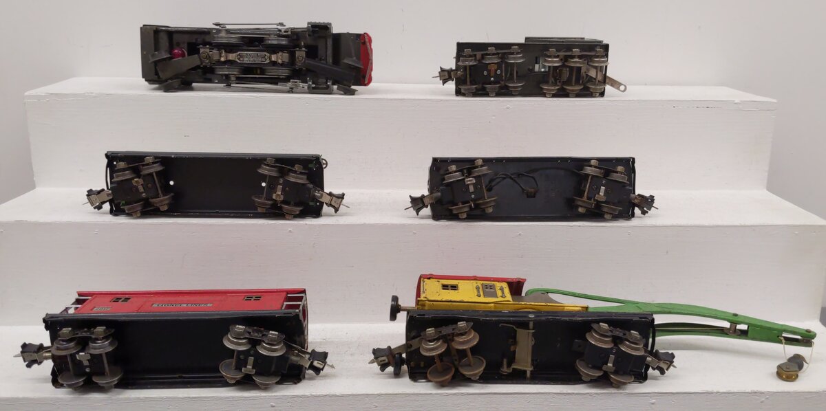Lionel Vintage O Steam Freight Set 197W: 263E, 2263W, 3859, 2810, 2812, 2817 [6] VG