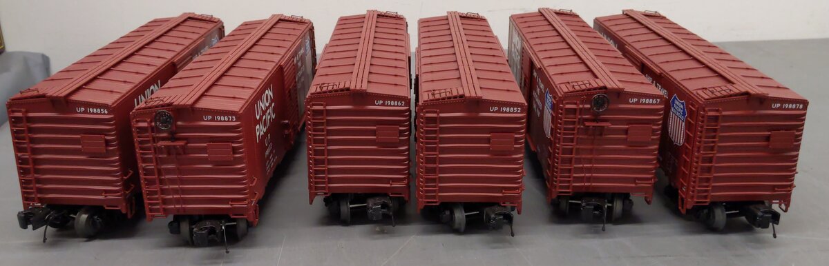MTH 20-90792 O Gauge Union Pacific 40' AAR Box Car 6-Car Set NIB