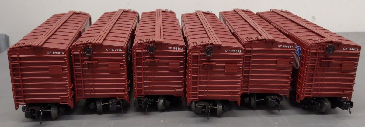 MTH 20-90792 O Gauge Union Pacific 40' AAR Box Car 6-Car Set NIB