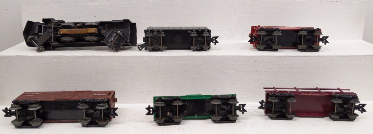 Marx 9610 O/O27 Gauge 1956 Sears Steam Locomotive Freight Train Set #666 VG/Box