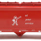 K-Line K6243-1012 O Gauge Alaska Railroad 3-Bay Center Flow Hopper Car #56856 NIB