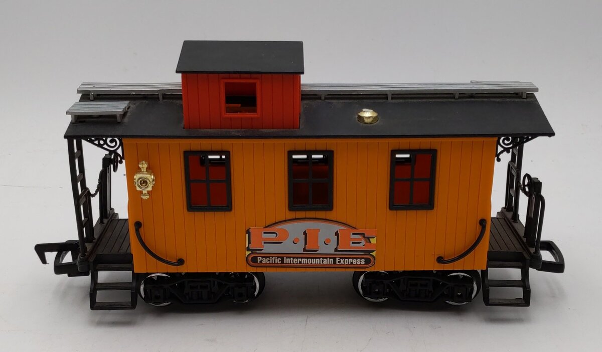 New Bright G Scale Pacific Intermountain Express (P.I.E.) Caboose LN