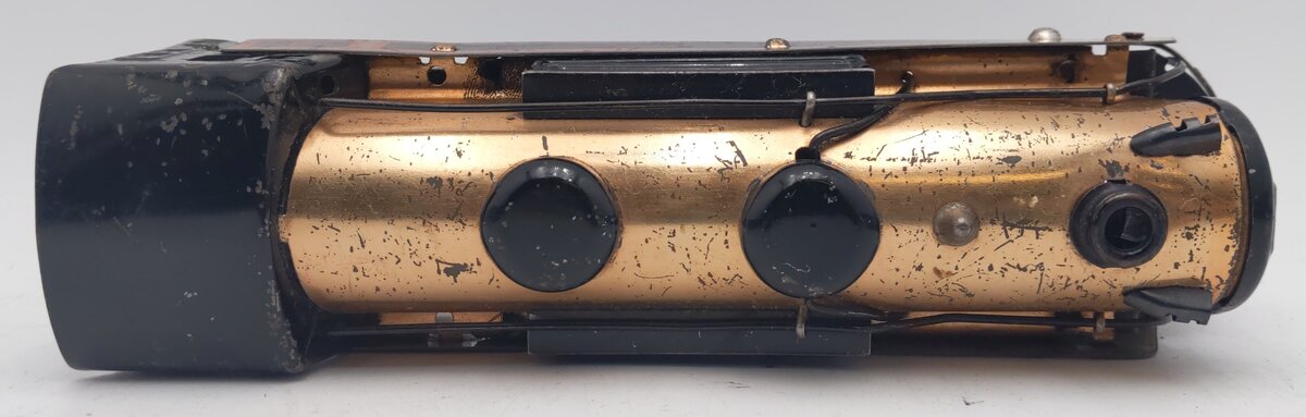 Marx 396 O Gauge Vintage Canadian Pacific Gold Steam Locomotive VG