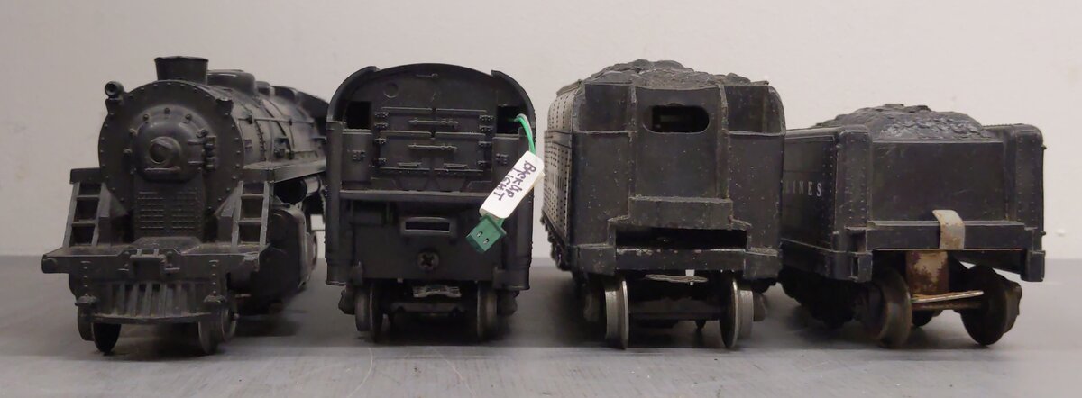 Lionel Vintage O Steam Locomotive & Tenders: 2046W, 6466WX, 242 [4] VG