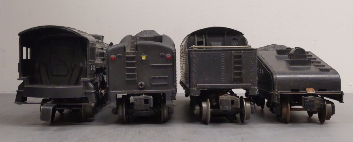 Lionel Vintage O Steam Locomotive & Tenders: 2046W, 6466WX, 242 [4] VG