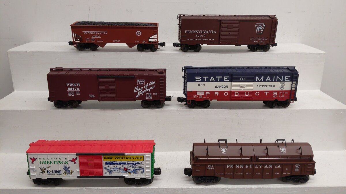 O Gauge Assorted Freight Cars [6] EX