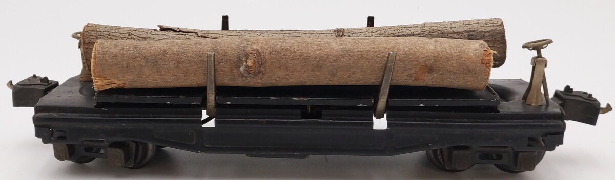 Lionel 3811 Vintage O Gauge Prewar Operating Lumber Dump Car VG