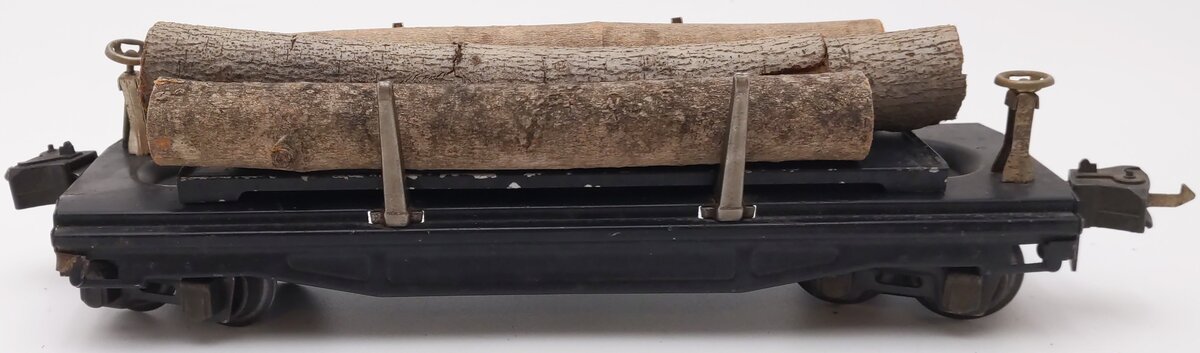 Lionel 3811 Vintage O Gauge Prewar Operating Lumber Dump Car VG
