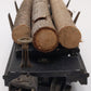 Lionel 3811 Vintage O Gauge Prewar Operating Lumber Dump Car VG