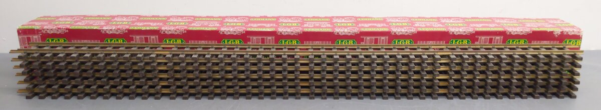 LGB 10610 G Gauge 48 Straight Track Box (Box of 6) EX/Box