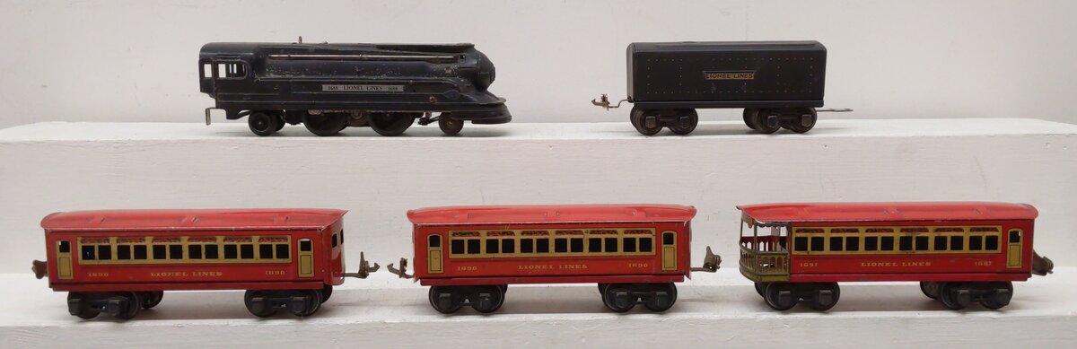 Lionel 1074 Vintage O Torpedo Train Set: 1688, 1689, 1690, 1690, 1691 [5] VG