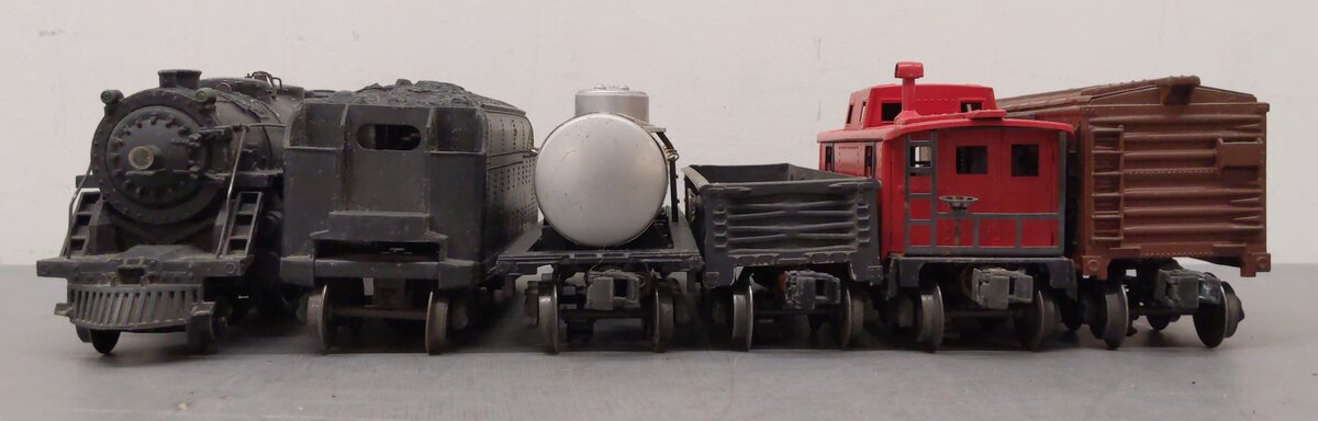 Lionel Vintage O 463W Steam Freight Set: 224, 2466W, 2555, 2452, 2457, 2458 [6] VG