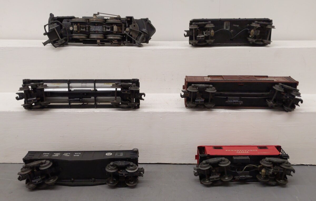 Lionel Vintage O 463W Steam Freight Set: 224, 2466W, 2555, 2452, 2457, 2458 [6] VG
