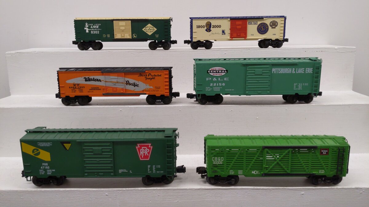 O Gauge Assorted Freight Cars [6] LN