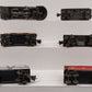 Lionel 187W Vintage O PRR Steam Freight Set: 238E, 2225W, 2653, 2654, 2655, 2657 VG